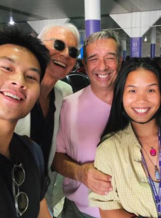 Ben Smith with his fathers and sister Mabel. Photo courtesy of Ben Smith