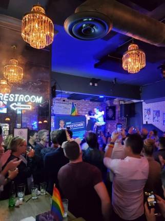Election night at Chelsea Bell. Photo courtesy of Friends of Erik Bottcher
