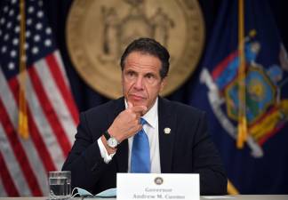 Governor Andrew M. Cuomo holds a coronavirus briefing in New York City Monday, August 3, 2020. Photo: Kevin P. Coughlin / Office of Governor Andrew M. Cuomo)