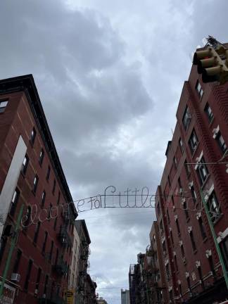Sign over Little Italy. Photo: Kay Bontempo