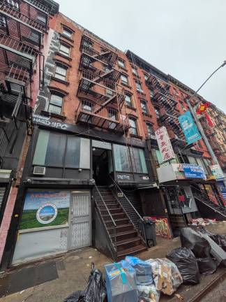7 Eldridge St., October 2025, where Feizohn Zheng is alleged to have committed a murder most foul.