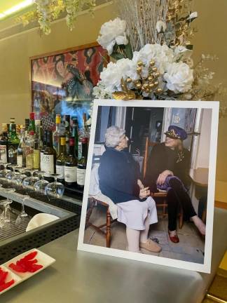 Dishes of Swedish Fish adorned tables and the bar top at Boulud Sud. Photo: Abigail Gruskin