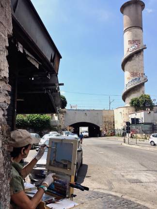 Pamela Talese, on site Termini. Photo courtesy Pamela Talese