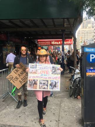 Protesting Chelsea Kennel Club. Photo: Estelle Pyper