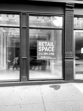 Empty storefront on Columbus Ave. Photo: Barbara Anderson