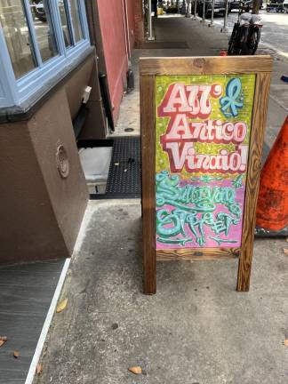 All’Antico Vinaio, the popular Florentine sandwich shop, just opened a new location on Sullivan Street. Photo: Kay Bontempo