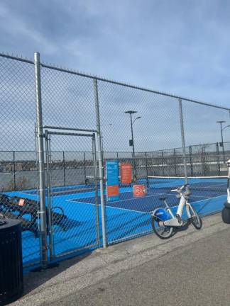 New pickleball courts at Hudson River Park, located just south of Pier 76 on W. 34th St. The courts–which are currently in an “interim” phase–will be open daily, from 6 a.m. to 1 a.m.