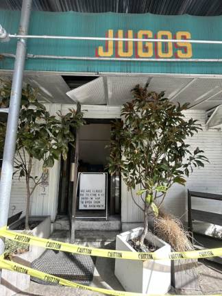 Jugos cafe was also damaged from the fire, and has closed down temporarily
