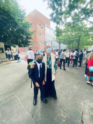 Manhattan Borough President Gale A. Brewer welcomes students back to school. Photo: Office of the Borough President