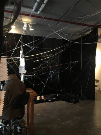 The &#x201c;emotional body&#x201d; is a part of the Trigger Spray installation that portrays the way triggers &#x2014; points of conflict in people&#x2019;s lives &#x2014; are formed. Photo: Claire Wang