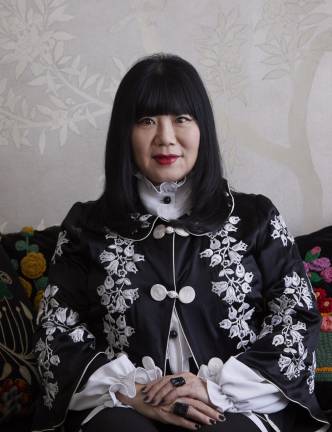 Portrait of American fashion designer Anna Sui.