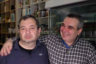 Hakan Cingir (left) and his brother Yelhan are battling to safe the family run café in Morningside Heights.