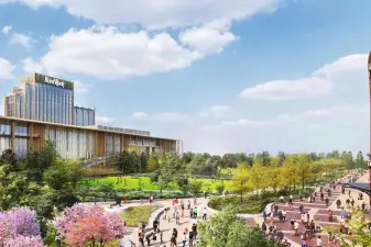 A rendering shows plans for the Metropolitan Park casino next to Citi Field.