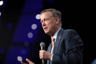 John Hickenlooper at a gun safety forum in 2019. Photo: Gage Skidmore, via Flickr