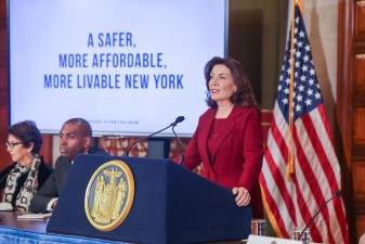The newly released NYS budget proposals by Governor could increase the number of charter schools in NYC, but it puts her at odds with the powerful United Federation of Teachers and faces an uncertain fate in Democratic controlled legislature. Photo: Governor Hochul via Twitter.