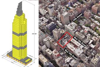 Village Preservation is continuing to rail against a planned luxury condo tower at 5 W. 13th St., with the support of a few local residents.
