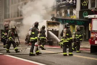 E-bike battery fires, such as one that occurred last month on W. 23rd Street (above), are on pace to achieve record highs in New York City this year.