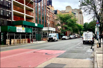 The busway transformed 14th St., seen here on a weekday morning in October.