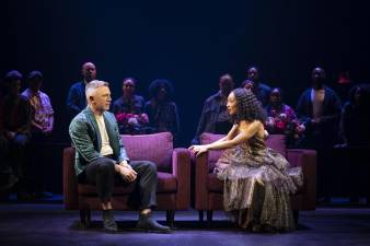 Daniel Craig and Ruth Negga (front) in “Macbeth.” Photo: Joan Marcus