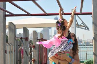 Monkey bars at Pier 51.