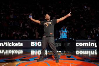 Run DMC lead singer Darryl McDaniels performing at Madison Square Garden. Photo: MSG Entertainment