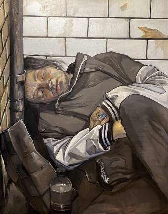 “Double Life,” 60 X 48 inches, oil on canvas, 2025.