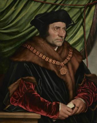 Hans Holbein the Younger. Sir Thomas More. 1527. Oil on panel. 29 1/2 x 23 3/4 inches. The Frick Collection, New York. Photo: Michael Bodycomb