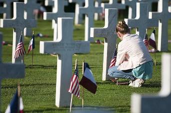 French high school students placed U.S. and French flags at the graves of 4,153 WWI American soldiers buried in the St. Mihiel American Military Cemetery located in Thiaucourt, France, Sept. 20, 2018. The local students placed the flags in preparation for the Centennial Commemoration of the WWI Battle for Saint-Mihiel Salient.