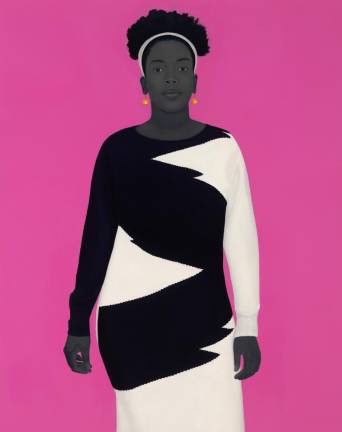 Sometimes the king is a woman, 2019. Oil on canvas. © Amy Sherald. Courtesy the artist and Hauser &amp; Wirth.