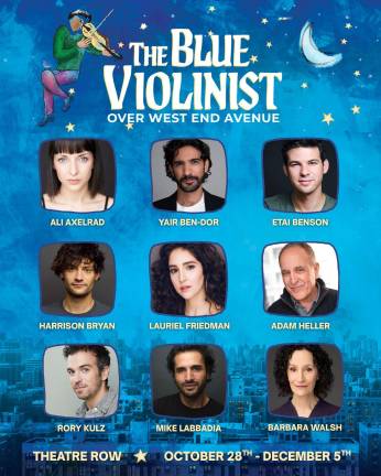 In “The Blue Violinist Over West End Avenue,” a Jewish family‘s celebration is disrupted by an unexpected guest—a pro-Palestinian organizer. They are watched over by a mysterious blue violinist—a character inspired by Tevye, from “Fiddler on the Roof.”
