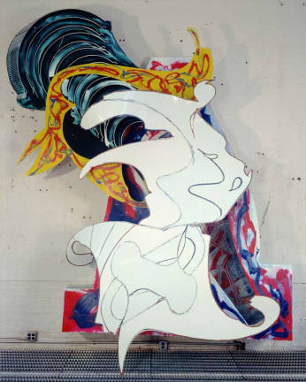 Frank Stella, The Whiteness of the Whale (IRS-1, 2X), 1987. Paint on aluminum. 149 x 121 3/4 x 45 1/4 in. (378.5 x 309.2 x 114.9 cm). Private collection. &#xa9; 2015 Frank Stella/Artists Rights Society (ARS), New York. Photograph by Steven Sloman.