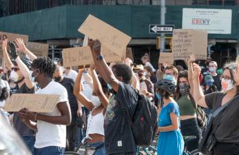 George Floyd protest in New York City, June 7, 2020