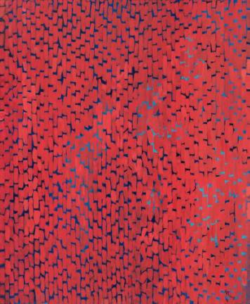 Alma Thomas, “Mars Dust,” 1972 (acrylic on canvas). Whitney Museum of American Art, New York; Purchase 1972.58. © artist or artist’s estate via Whitney Museum