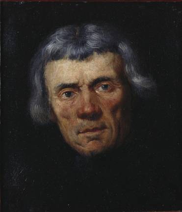 An expressive portrait from Prince Charles's home in the Cotswolds, now on loan to The Met. Jacopo Tintoretto (Jacopo Robusti) (Italian, Venice 1518/19&#x2013;1594 Venice) Head of a Man (Portrait Study) Probably 1550s1 Oil on canvas laid on panel Royal Collection/ HM Queen Elizabeth II