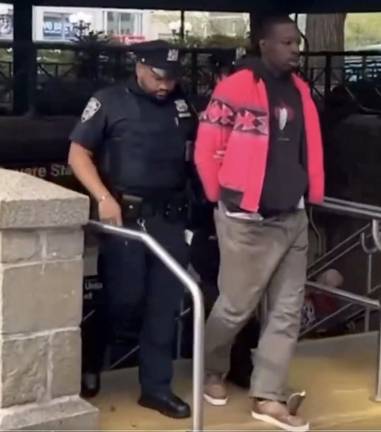 Aaron Walker, suspected subway shover, arrested at Union Square, Sept. 17, 2025.