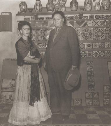 Leo Matiz. “Diego Rivera and Frida Kahlo, Mexico,” 1946. Platinum/palladium print, 13 3/4 × 12 3/16″ The Museum of Modern Art, New York. Gift of Alejandra Matiz.