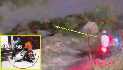 Armed robbers on a motorbike target man and his girlfriend in Fort Washington Park, July 19, 2025..