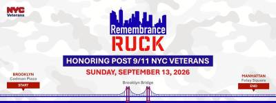 The first city sponsored Remembrance Ruck, which honors the military, will be held on September 13. Registration is now open.