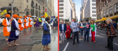 Sihk Day Parade (left) &amp; Persian Day Parade (right), April 26 &amp; 27, 2025.