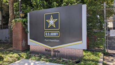Fort Hamilton, which had troops housed in temporary shelter in World Wars I and II, is the last operational Department of Defense fort in the five boroughs, housing an Army Reserve unit and a NY National Guard Army unit. Photo: Brian Berger