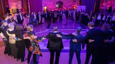 After a concert and speeches, attendees danced through the rest of the night.