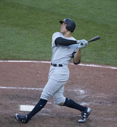 Yankee Aaron Judge is reportedly moving into a luxurious new Chelsea condo. <b>Photo: Keith Allison for Wikimedia Commons.</b>