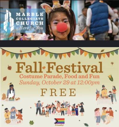 Fall Festival on Sunday, October 29th starting at 12pm.