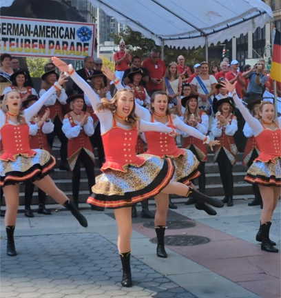 Gereman dancers at Foley Square.