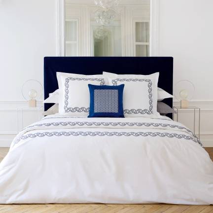 Bedding in the showroom. Photo courtesy of Gracious Home