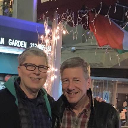 Charles Kaiser (right) and his husband Joe Stouter. Photo: Rick Whitaker