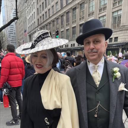 Roddy Caravella and Gretchen Fenston embraced the 1930s era.