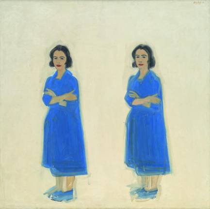 Alex Katz, “Ada Ada,” 1959. Oil on linen. Grey Art Gallery, New York University Art Collection, Gift of Mr. and Mrs. Samuel Golden, 1963. © 2022 Alex Katz / Licensed by VAGA at Artist Rights Society (ARS), New York. Photo: Courtesy Alex Katz Studio