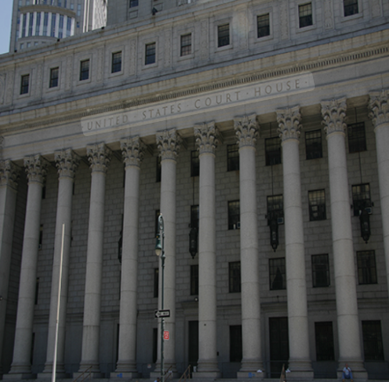 New York State Supreme Courthouse, where Alex Jean was sentenced to 75 years to life for kidnapping, rape, and sex trafficking.