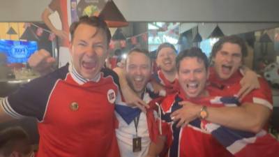 Norway Fans celebrating after their win against Côte d’Ivoire.